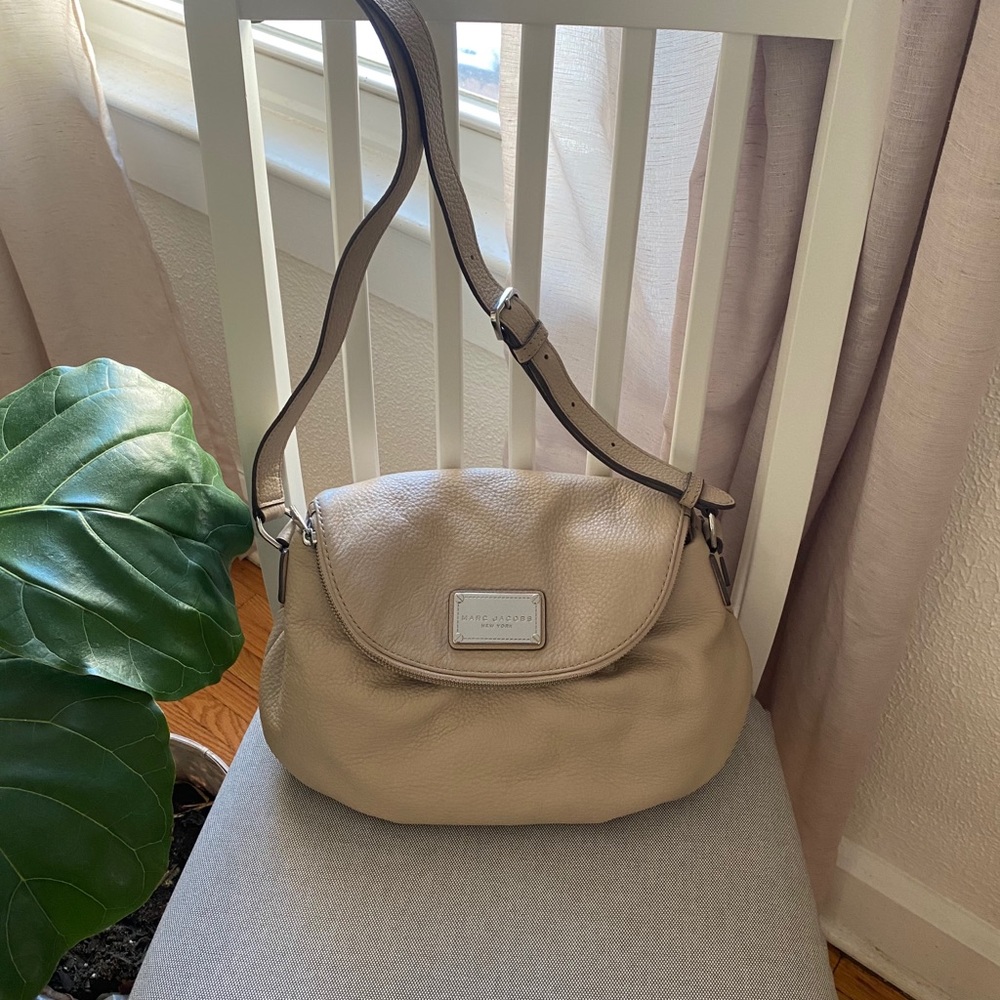 Marc Jacobs Cream Satchel Crossbody Bag